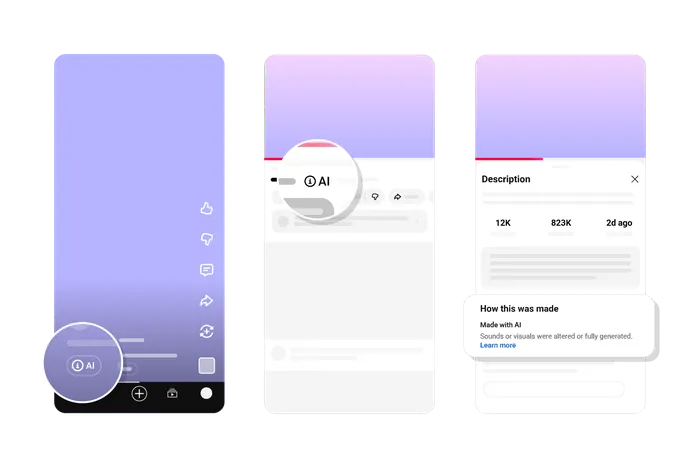 Google покращує маркування AI для глядачів та авторів контенту